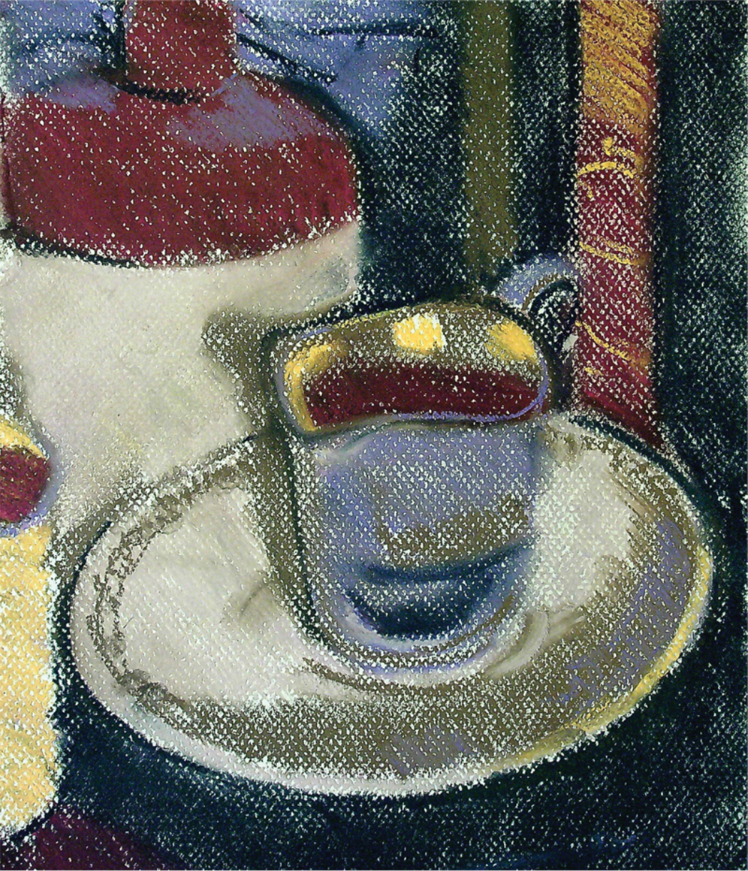 Jug and Saucer / pastel / 12" x 9" / 2019